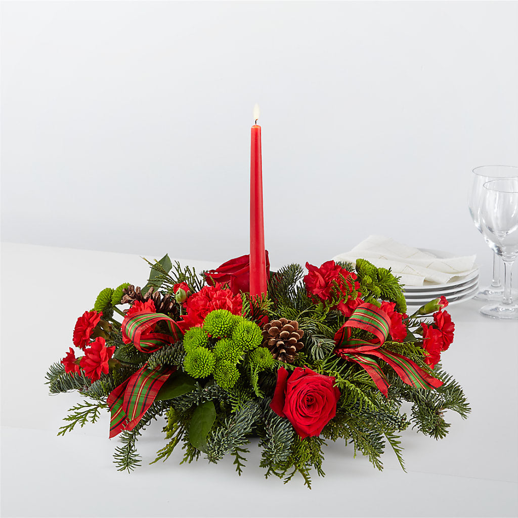 By the Candlelight Centerpiece – Marshall Floral Llc, Marshall MO