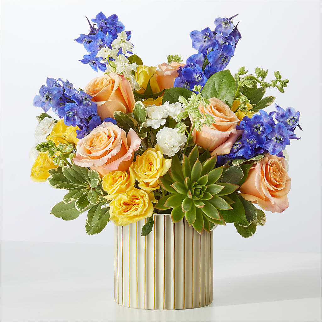 Cobalt Reverie Bouquet – Marshall Floral Llc, Marshall MO