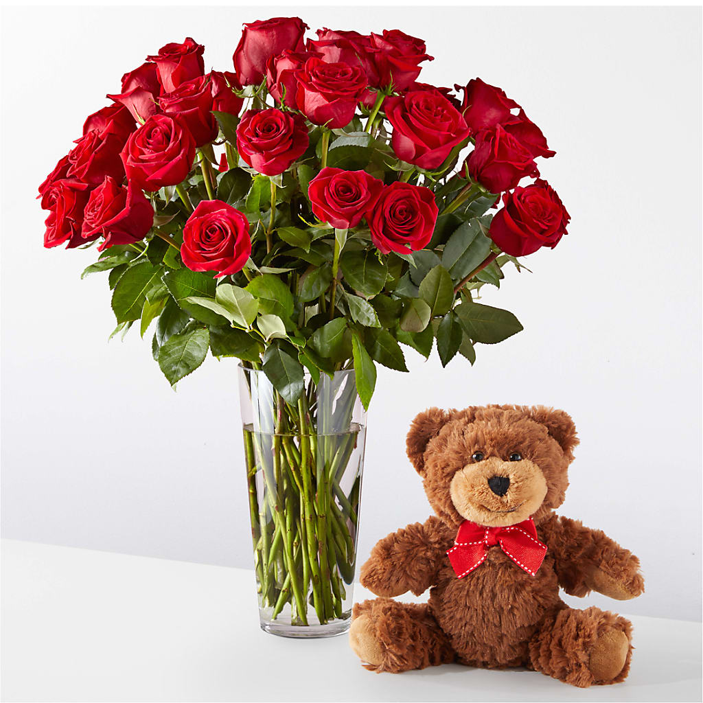 Romantic Long Stem Red Rose Bouquet Bundles – Marshall Floral Llc, Marshall MO