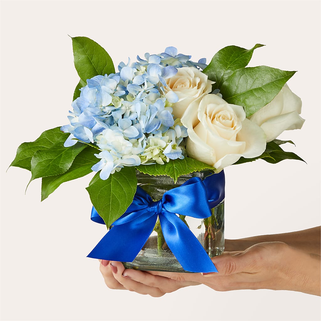 Sky Blue Delight Bouquet – Marshall Floral Llc, Marshall MO
