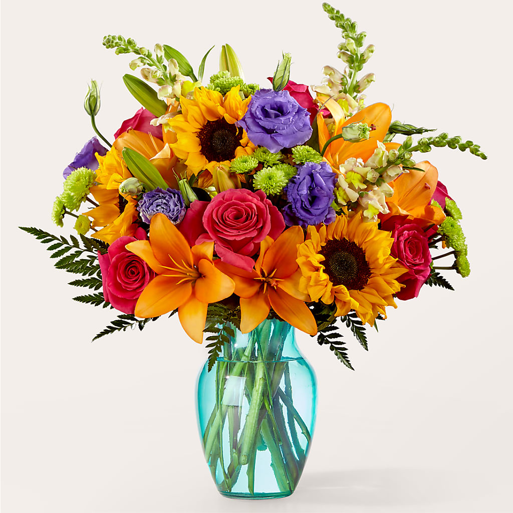 Double Rainbow Bouquet – Marshall Floral Llc, Marshall MO