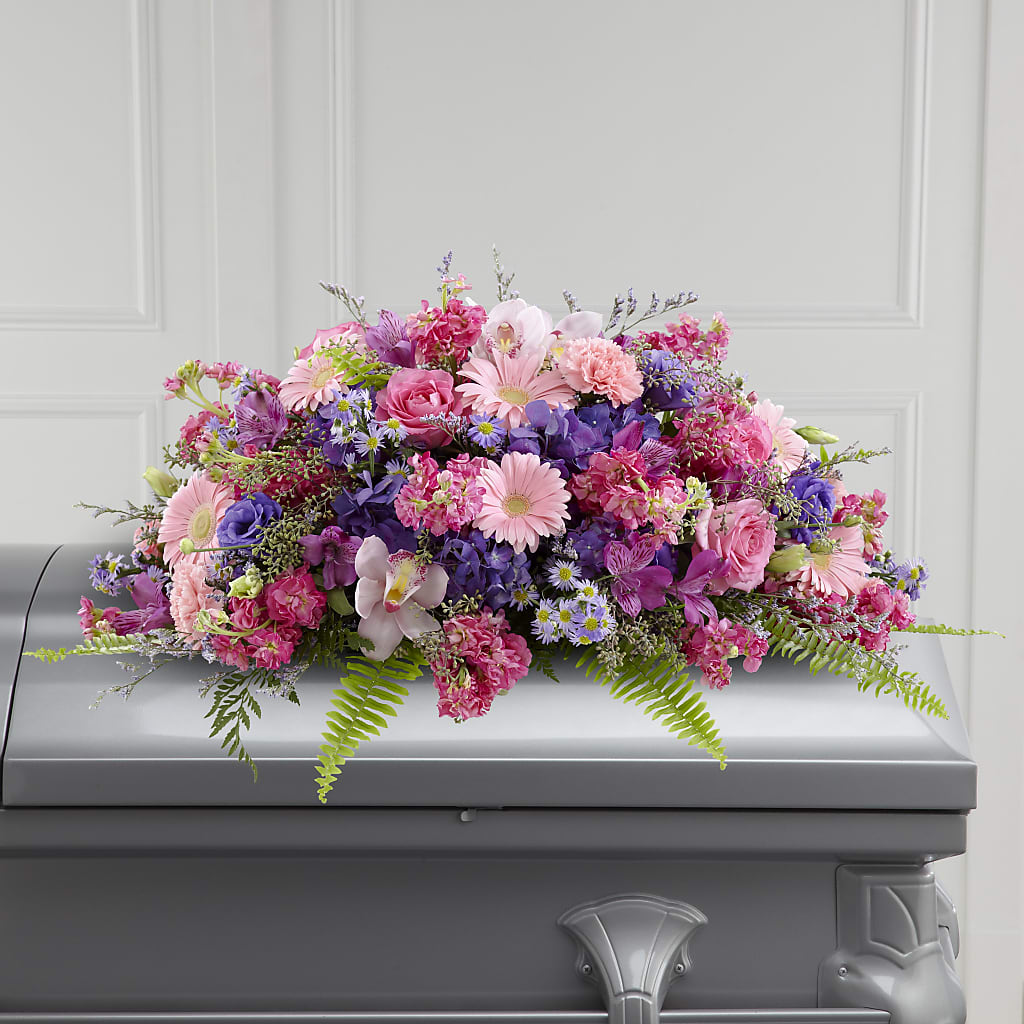 Glorious Garden Casket Spray – Marshall Floral Llc, Marshall MO