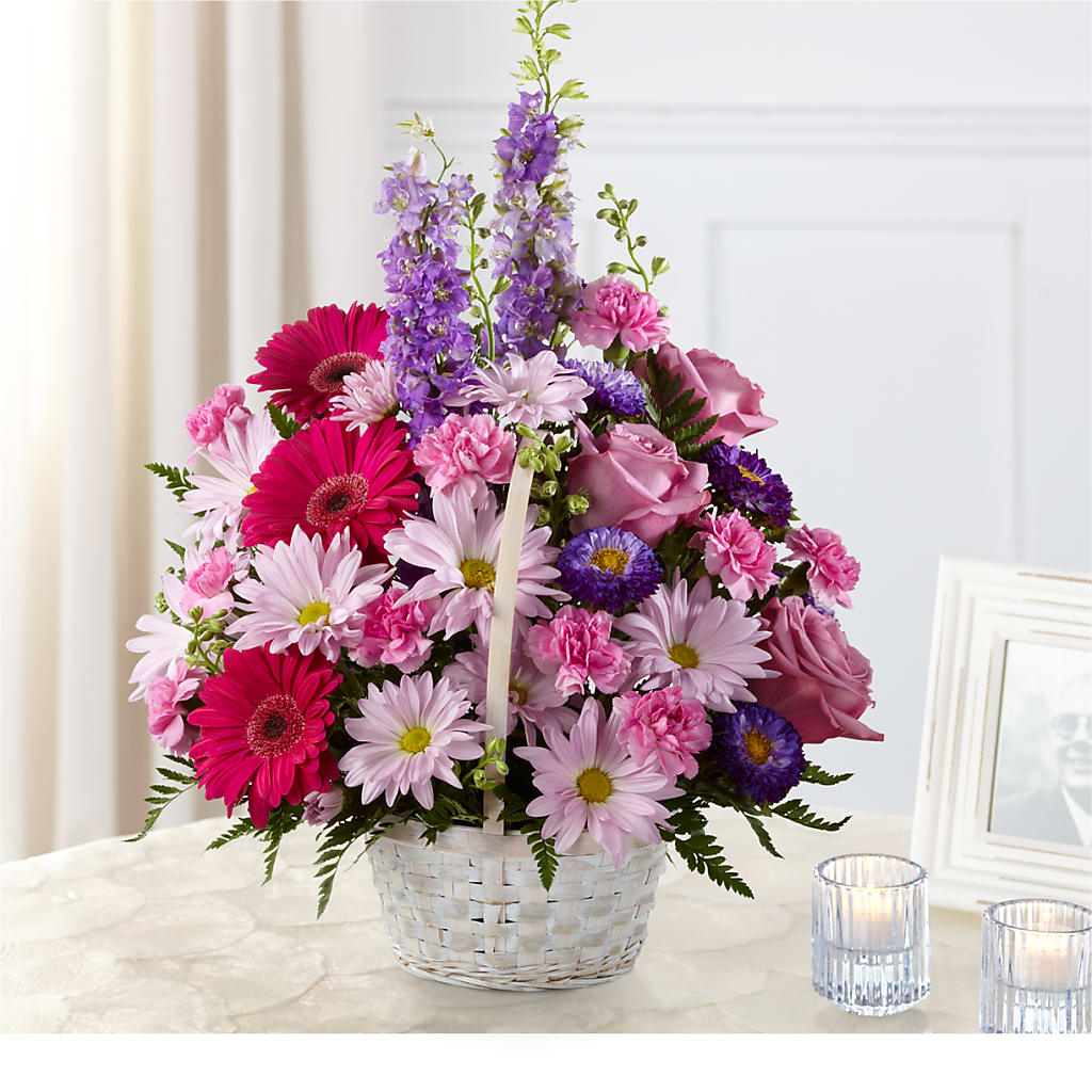 Pastel Peace Basket – Marshall Floral Llc, Marshall MO