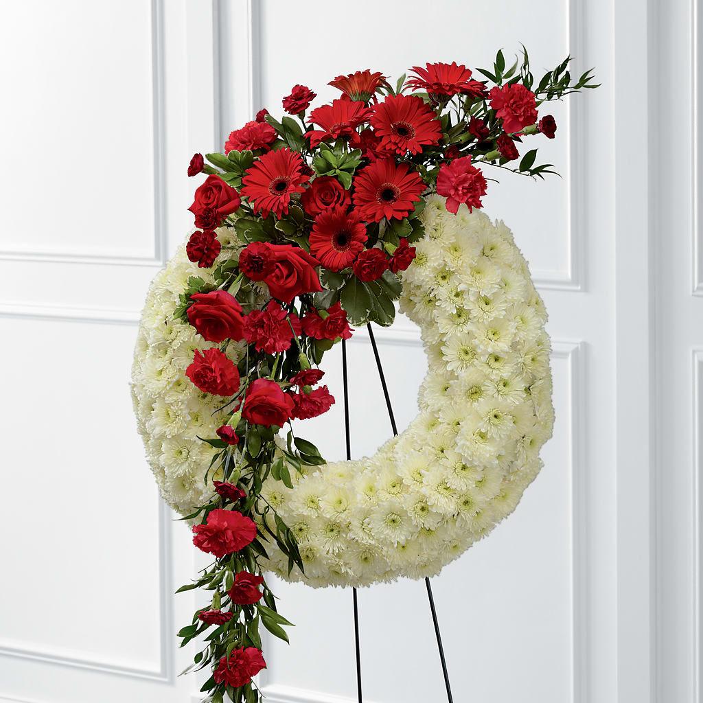 Graceful Tribute Wreath – Marshall Floral Llc, Marshall MO