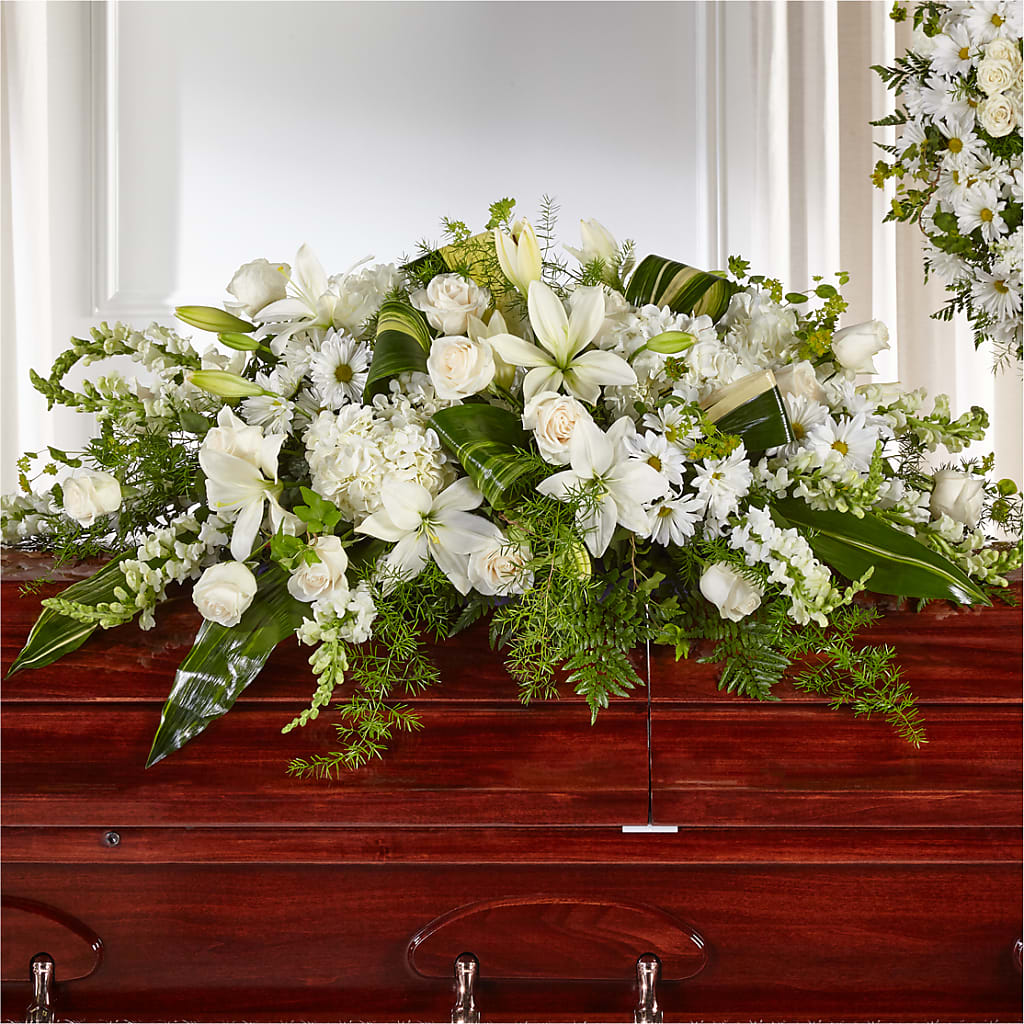 Abundance Casket Spray – Marshall Floral Llc, Marshall MO