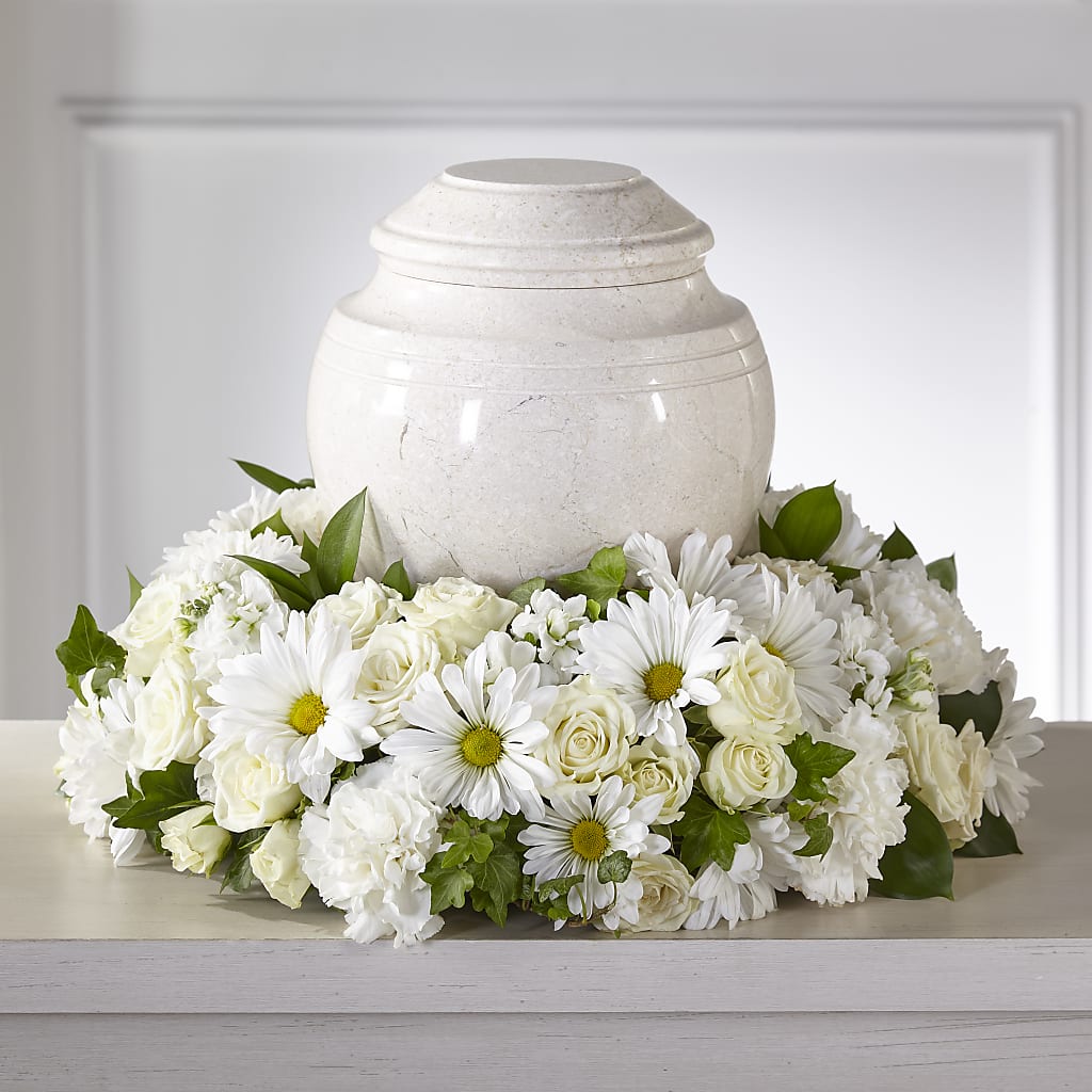 Ivory Gardens Cremation Adornment – Marshall Floral Llc, Marshall MO