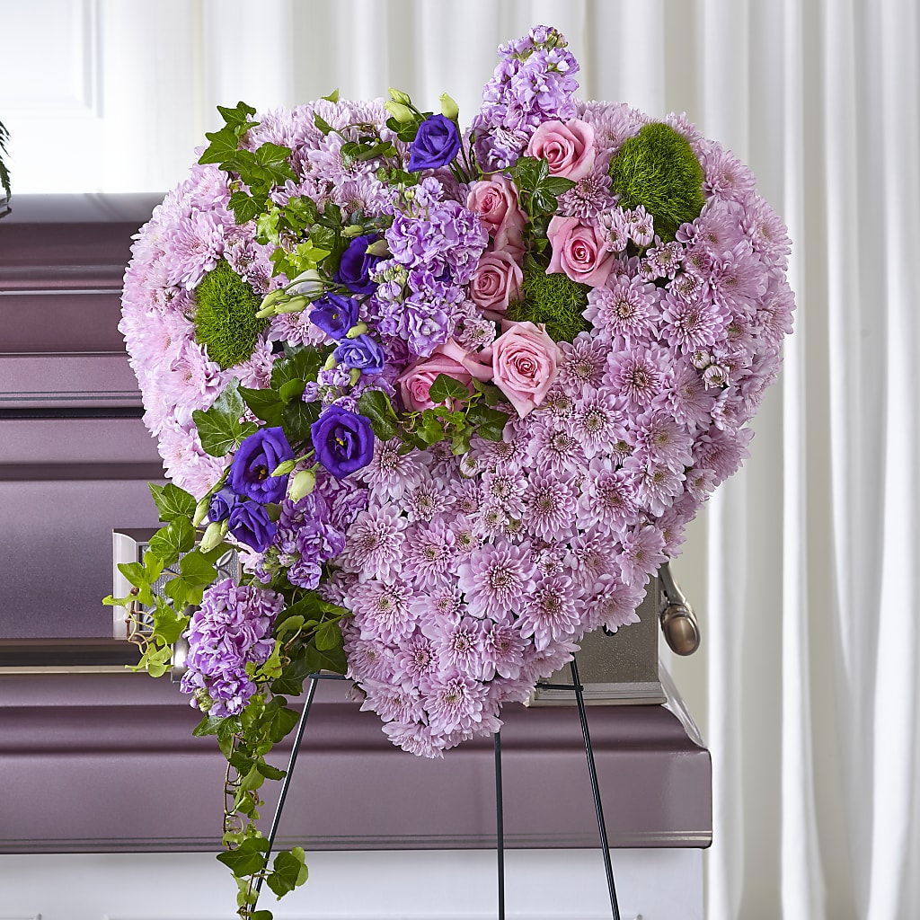 Treasured Love Standing Heart – Marshall Floral Llc, Marshall MO