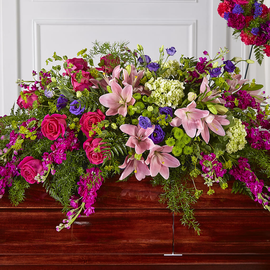 Radiant Tribute Casket Spray – Marshall Floral Llc, Marshall MO