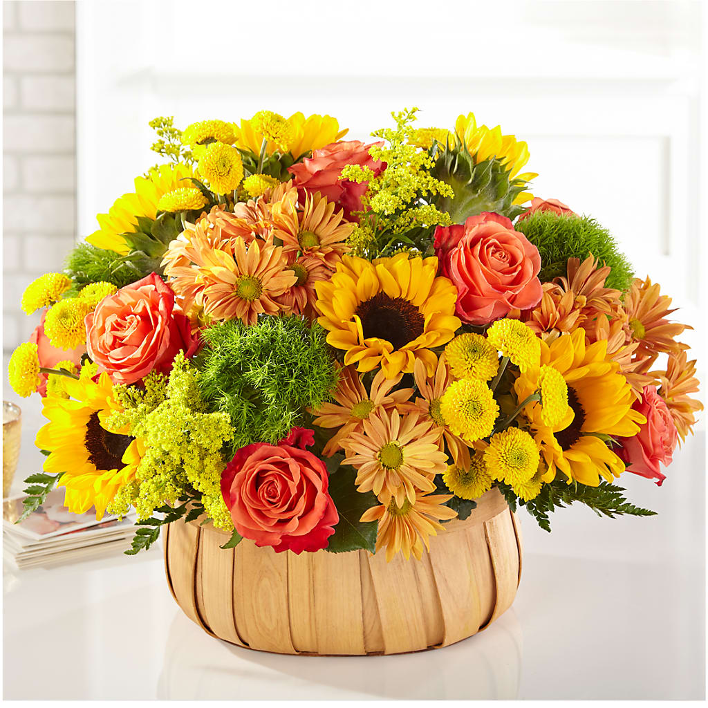 Harvest Sunflower Basket – Marshall Floral Llc, Marshall MO