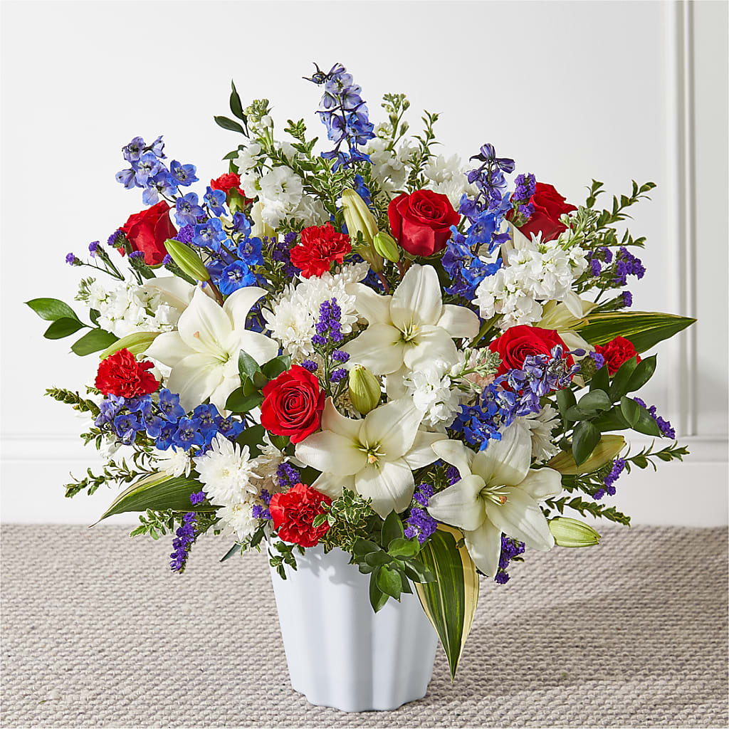 Consoled Floor Basket – Marshall Floral Llc, Marshall MO