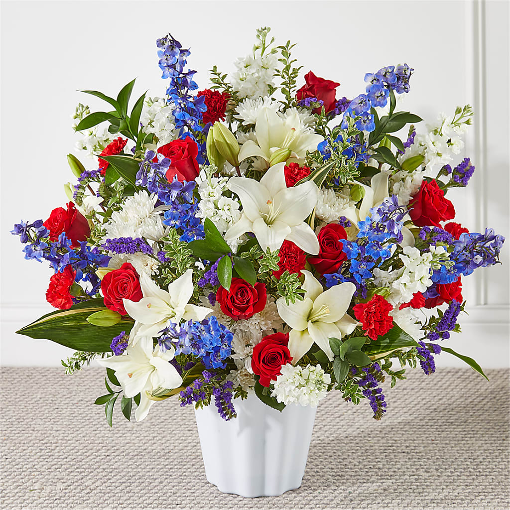 Consoled Floor Basket – Marshall Floral Llc, Marshall MO