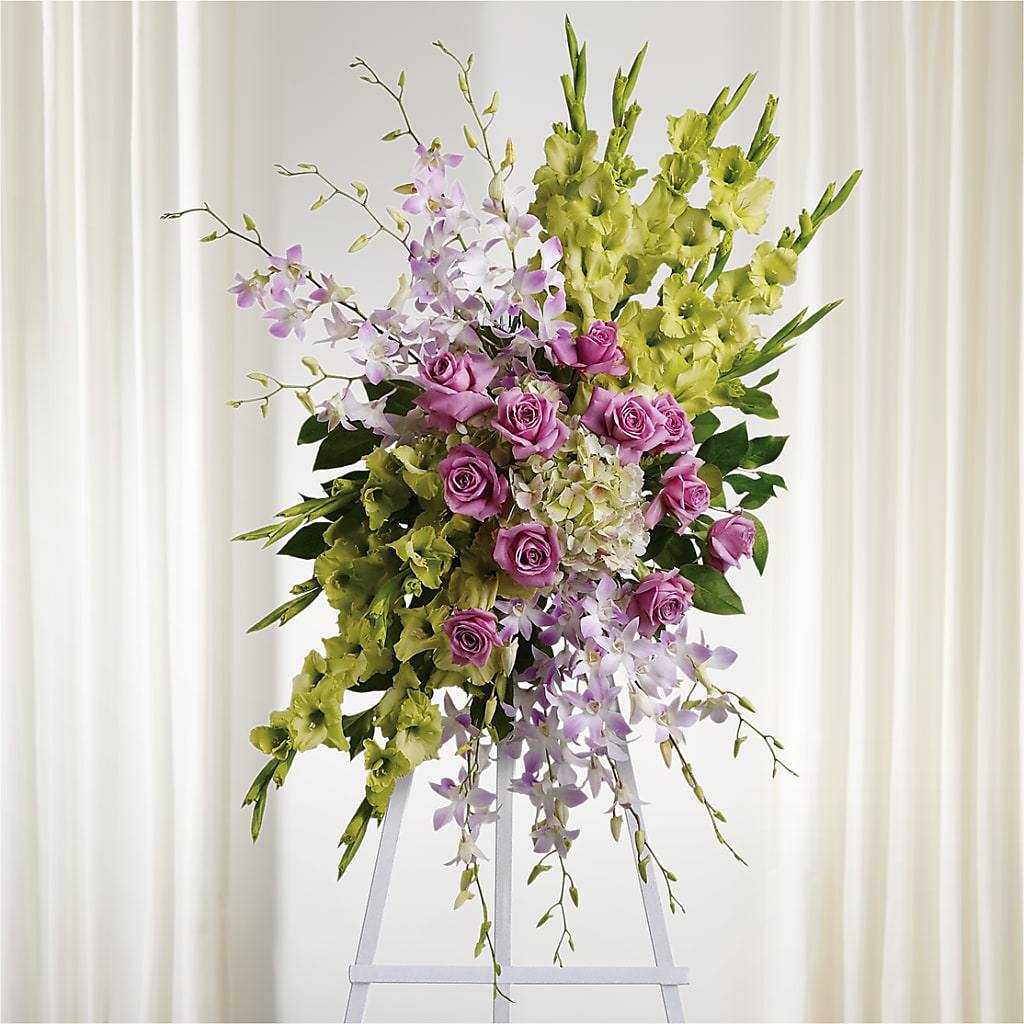 Lasting Legacy Standing Spray – Marshall Floral Llc, Marshall MO