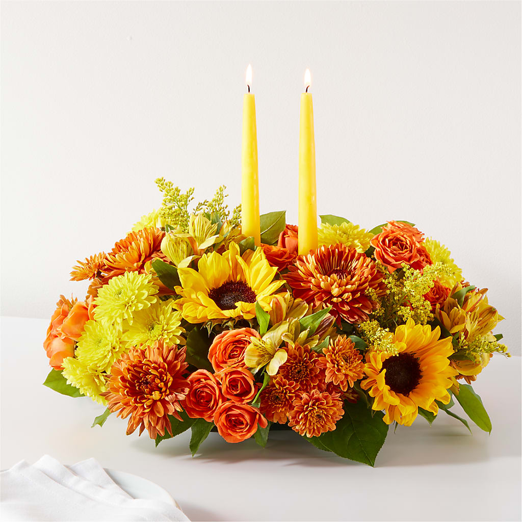 Autumn Harmony Centerpiece – Marshall Floral Llc, Marshall MO