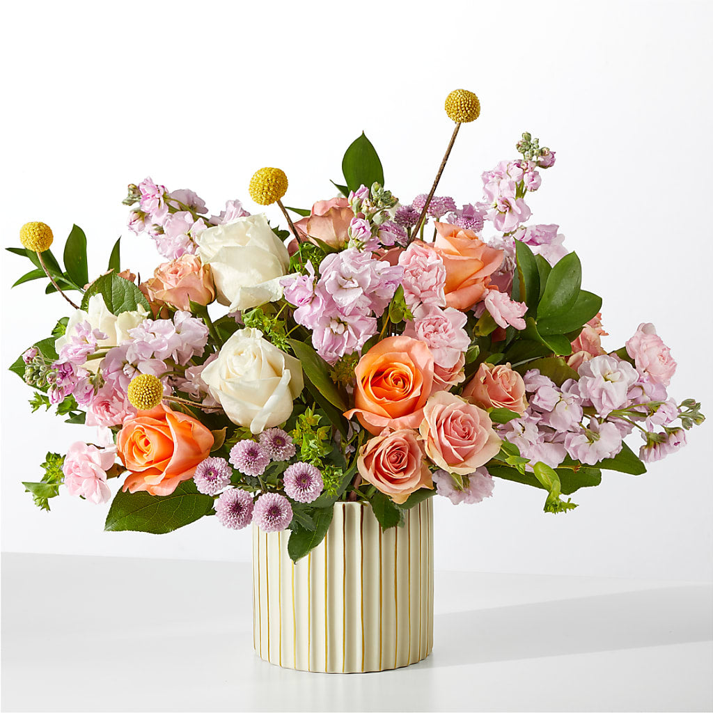 French Market Bouquet with Ivory Vase – Marshall Floral Llc, Marshall MO