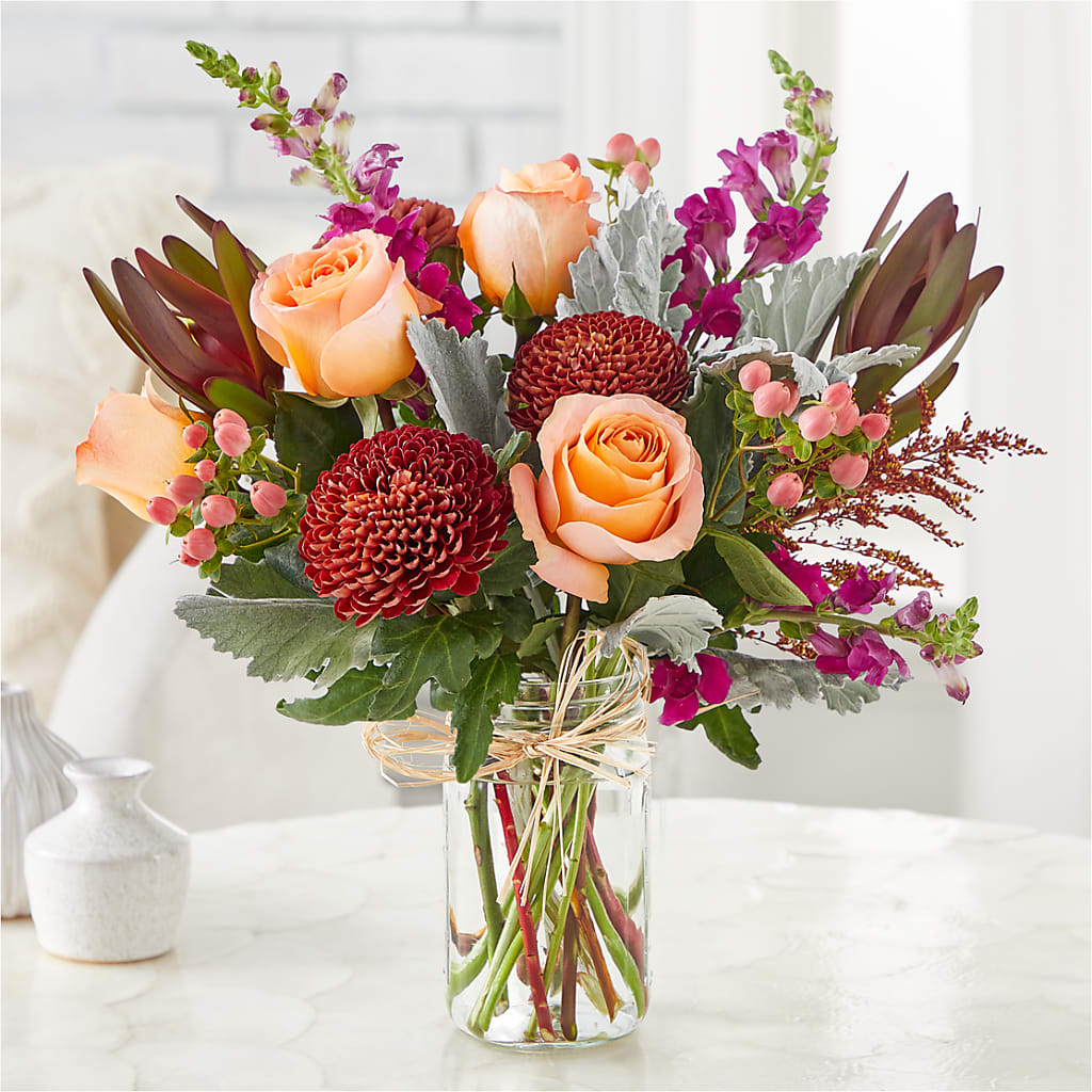 Moody Hues Bouquet – Marshall Floral Llc, Marshall MO