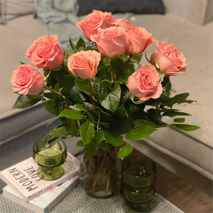 Long Stem Pink Rose Bouquet –  Marshall Floral Llc, Marshall MO