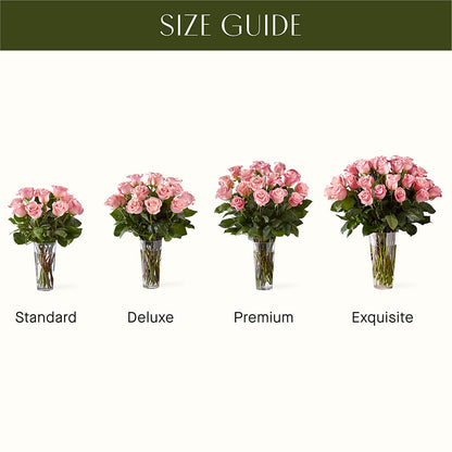 Long Stem Pink Rose Bouquet –  Marshall Floral Llc, Marshall MO