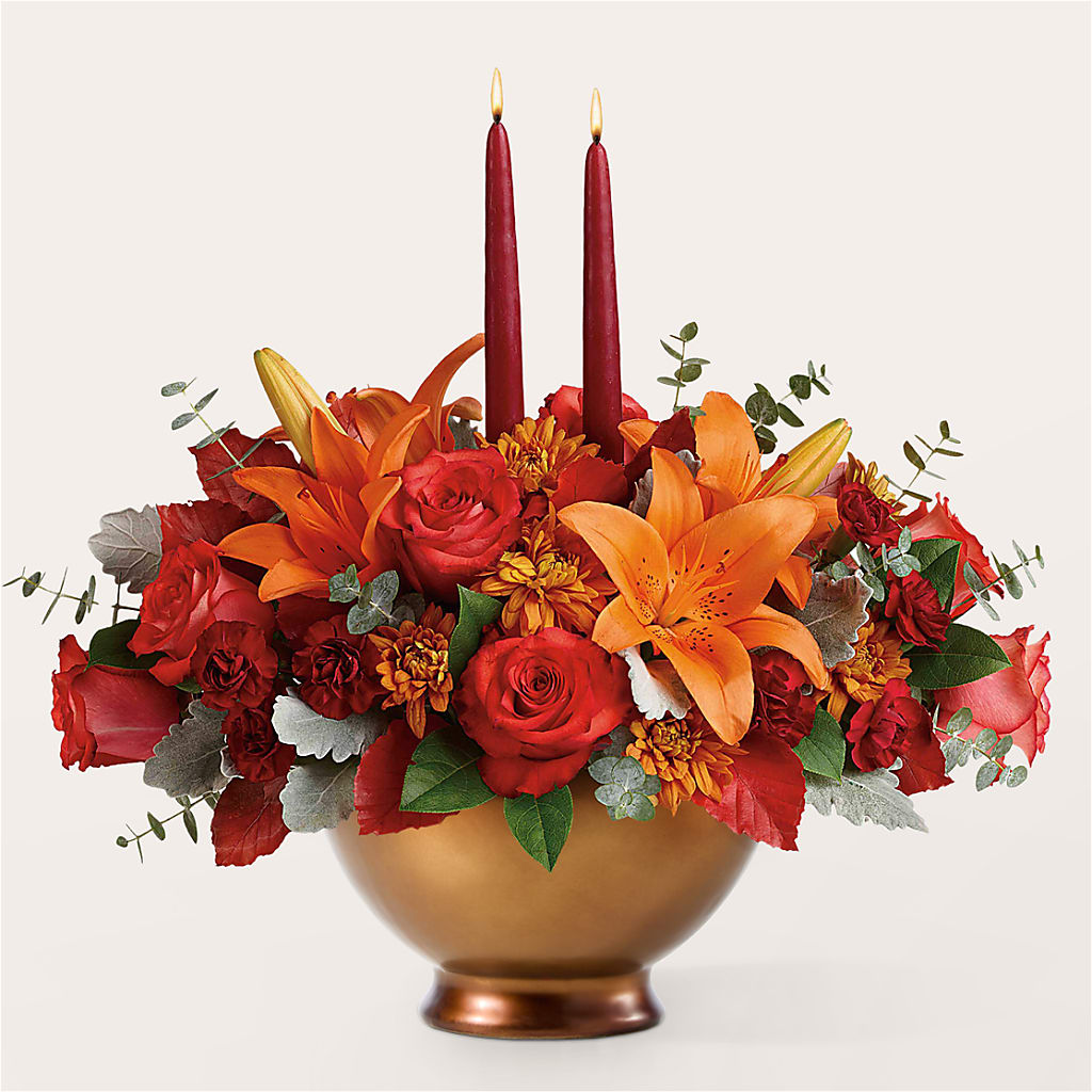 Fruits of Fall Centerpiece –  Marshall Floral Llc, Marshall MO