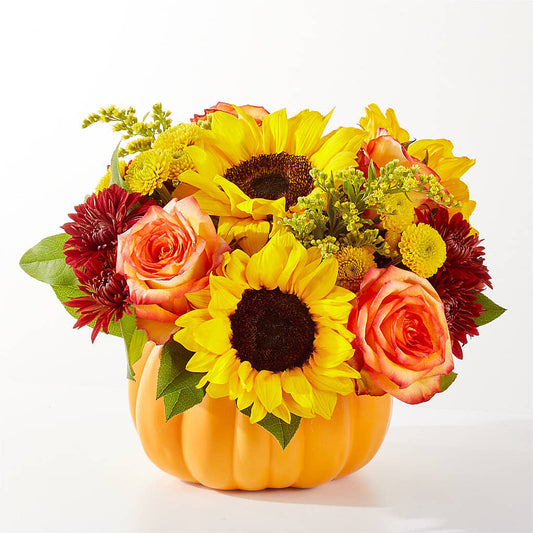 Golden Gourd Pumpkin Bouquet –  Marshall Floral Llc, Marshall MO
