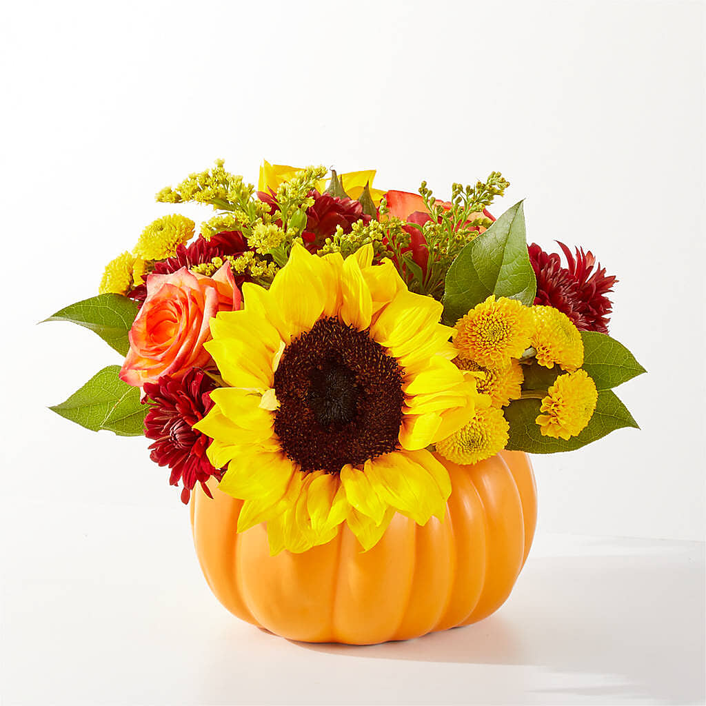 Golden Gourd Pumpkin Bouquet –  Marshall Floral Llc, Marshall MO