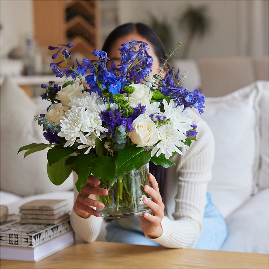 Cerulean Waves Bouquet –  Marshall Floral Llc, Marshall MO