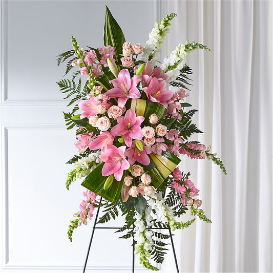 Elegant Embrace Standing Spray –  Marshall Floral Llc, Marshall MO