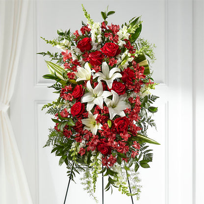 Everlasting Memory Standing Spray –  Marshall Floral Llc, Marshall MO
