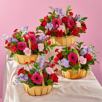Pink Picnic Basket –  Marshall Floral Llc, Marshall MO