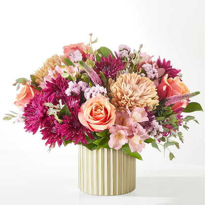 Berry Cobbler Bouquet with Ivory Vase –  Marshall Floral Llc, Marshall MO