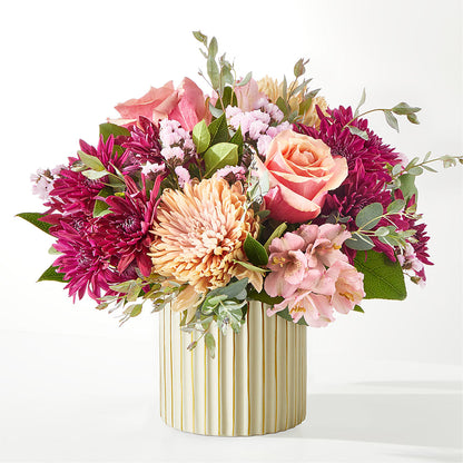 Berry Cobbler Bouquet with Ivory Vase –  Marshall Floral Llc, Marshall MO