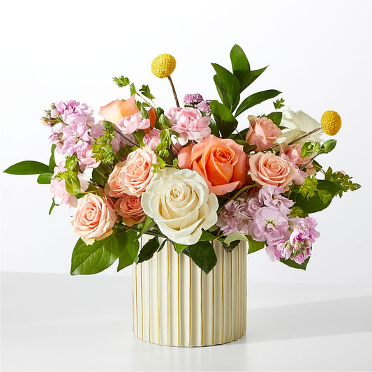 French Market Bouquet with Ivory Vase –  Marshall Floral Llc, Marshall MO