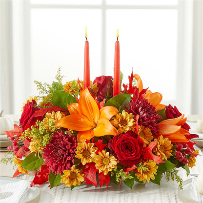 Autumn's Embrace Centerpiece –  Marshall Floral Llc, Marshall MO