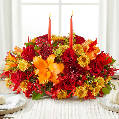 Autumn's Embrace Centerpiece –  Marshall Floral Llc, Marshall MO