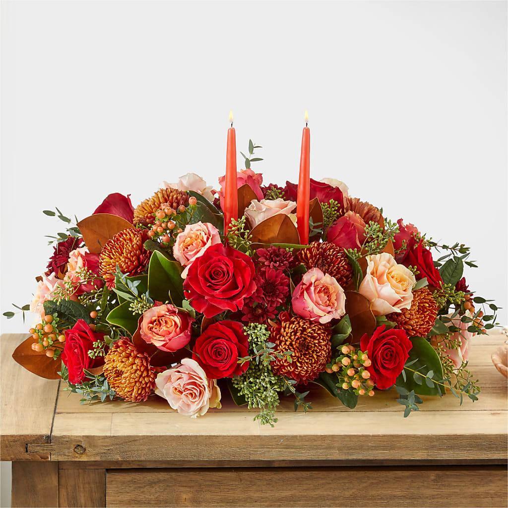 Gather Near Centerpiece –  Marshall Floral Llc, Marshall MO