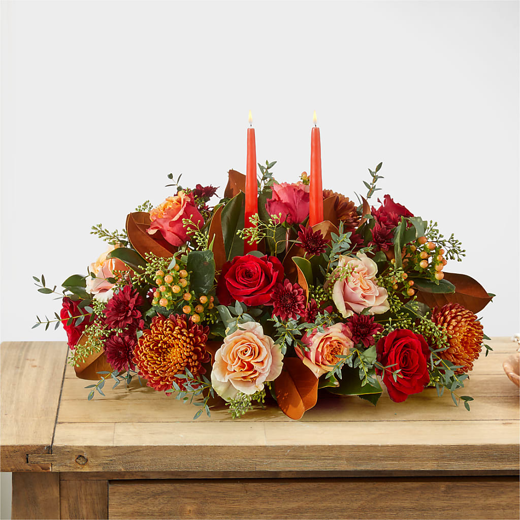 Gather Near Centerpiece –  Marshall Floral Llc, Marshall MO